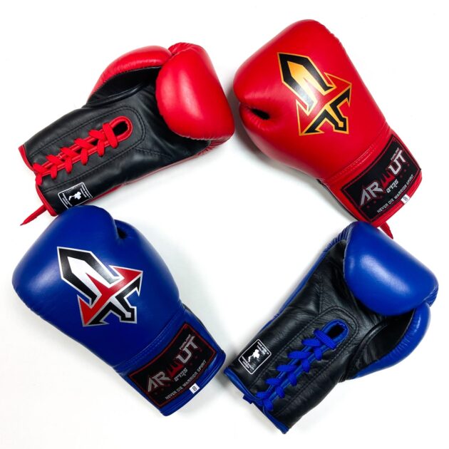 ARWUT LACE UP BOXING GLOVES BG3 RED