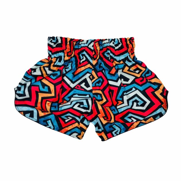 Arwut Zigzag Maze Muay Thai Shorts Back